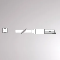Molto Luce Skinnesystem > Endetilkobling til Volare-skinne Kabel 2m sort