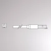 Skinnesystem ^ Molto Luce Endetilkobling til Volare-skinne Kabel 2m hvid