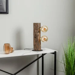 Bæredygtige Lamper ^ Envostar Beam bordlampe, 2 lyskilder, mørk fyr