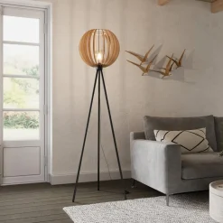 Envostar Gulvlamper|Gulvlamper > Clay gulvlampe, metal/birketræ