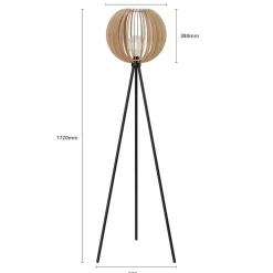 Envostar Gulvlamper|Gulvlamper > Clay gulvlampe, metal/birketræ
