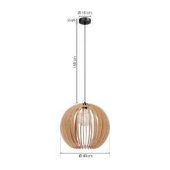 Bæredygtige Lamper|Gang ^ Envostar Clay hængelampe birkeplywood Ø 40 cm