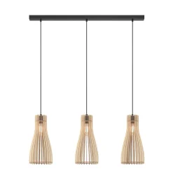 Bæredygtige Lamper|Pendellamper ^ Envostar Furn pendel, birkekrydsfiner, 3fl