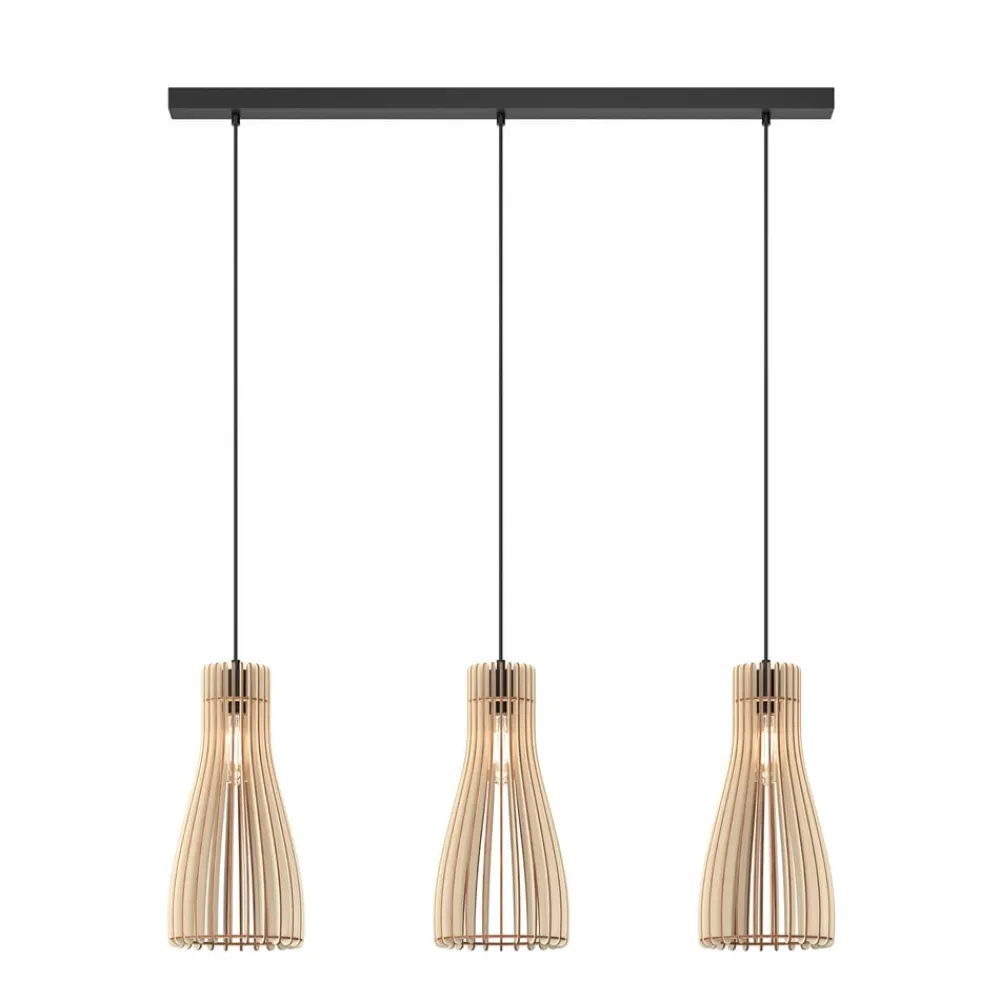 Bæredygtige Lamper|Pendellamper ^ Envostar Furn pendel, birkekrydsfiner, 3fl