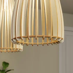Bæredygtige Lamper|Pendellamper ^ Envostar Furn pendel, birkekrydsfiner, 3fl