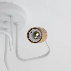 Envostar Loftlamper > Joiy loftslampe 5-lys fordelt hvid/træ