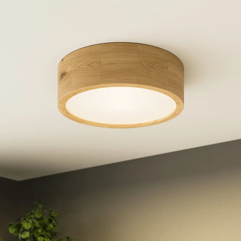 Envostar Gang|Loftlamper > Kerio loftlampe, Ø 27 cm, naturrøget eg