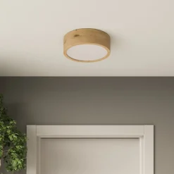 Envostar Gang|Loftlamper > Kerio loftlampe, Ø 27 cm, naturrøget eg