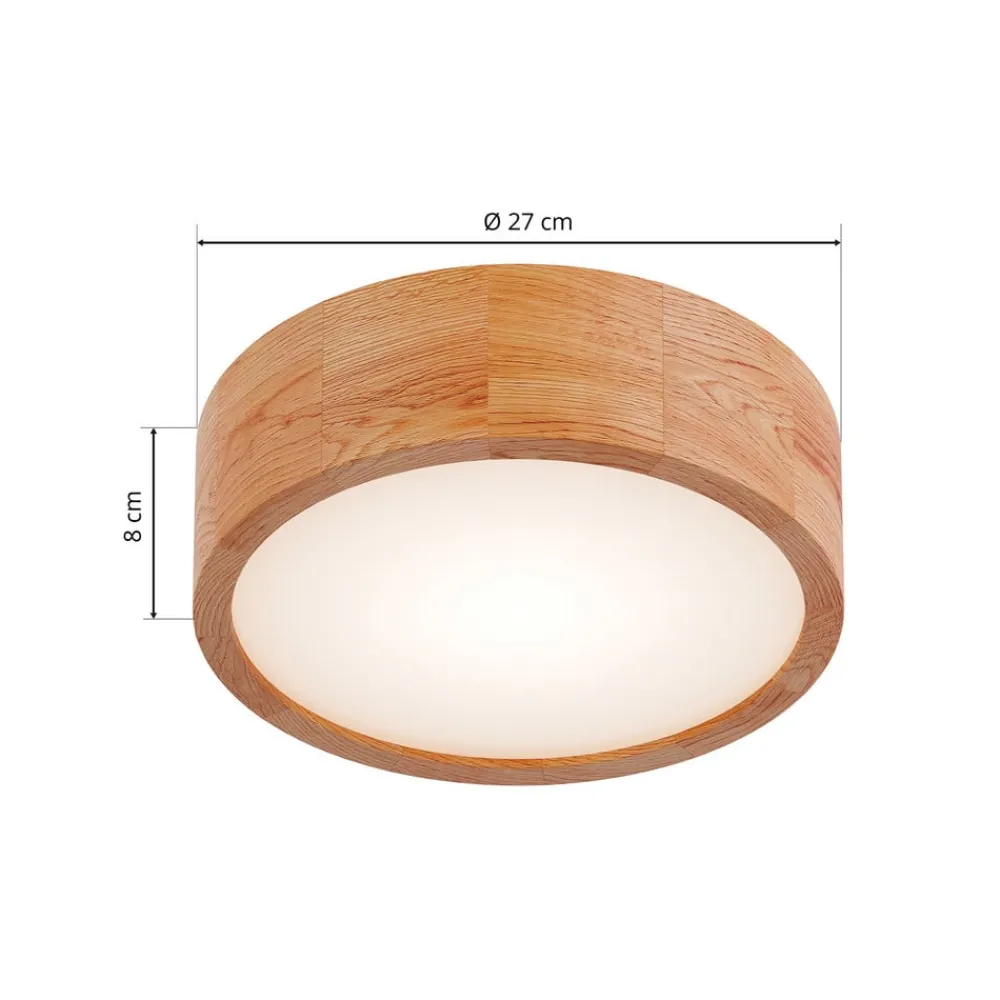 Envostar Gang|Loftlamper > Kerio loftlampe, Ø 27 cm, naturrøget eg