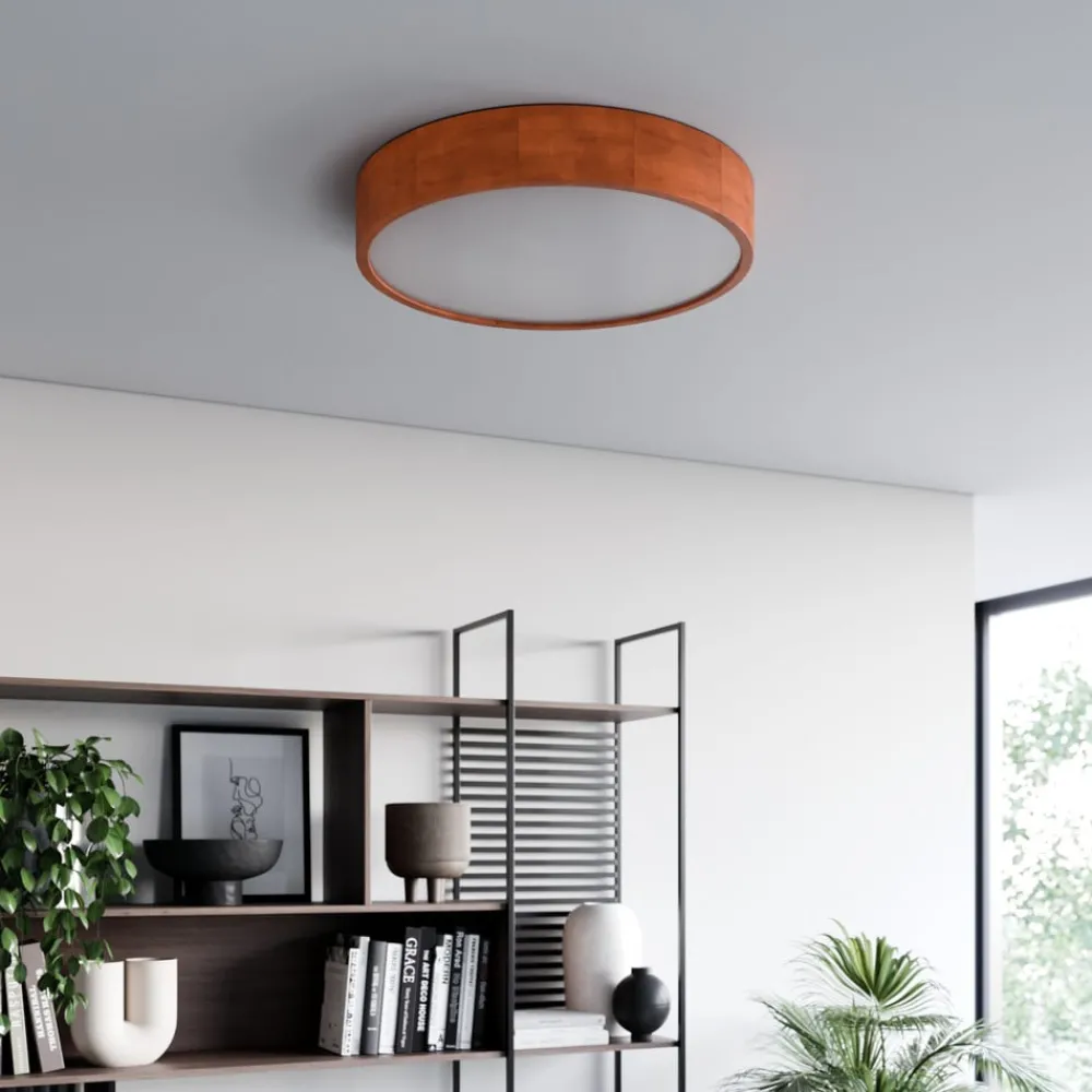 Envostar Loftlamper|Loftlamper > Kerio loftlampe, Ø47cm, rustik fyrretræ