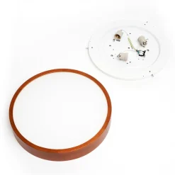 Envostar Loftlamper|Loftlamper > Kerio loftlampe, Ø47cm, rustik fyrretræ