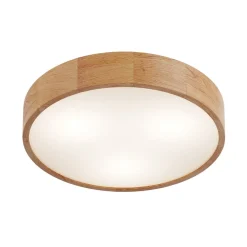 Loftlamper|Loftlamper ^ Envostar loftlampe Kerio, Ø 47 cm, naturligt egetræ