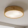 Loftlamper|Loftlamper ^ Envostar loftlampe Kerio, Ø 37 cm, naturligt egetræ