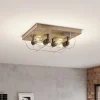 Bæredygtige Lamper ^ Envostar Neptuna loftslampe, firkantet, 4-lys.