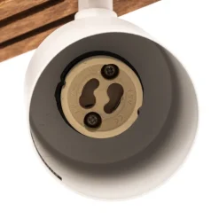 Envostar Loftlamper|Spotlights > Tino loftspot med 6 lyskilder hvid/træ