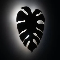 Væglamper|Væglamper ^ Envostar væglampe Folah, bladform, lyst træ, 40 x 35 cm