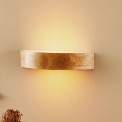 Envostar Væglamper|Væglamper > væglampe Kerio, bredde 40,5 cm, egetræ