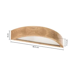 Envostar Væglamper|Væglamper > væglampe Kerio, bredde 40,5 cm, egetræ