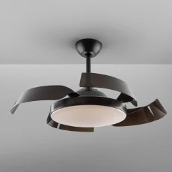 Loftventilatorer ^ Schuller Valencia Enzo LED-loftventilator, dæmpbar, CCT, sort