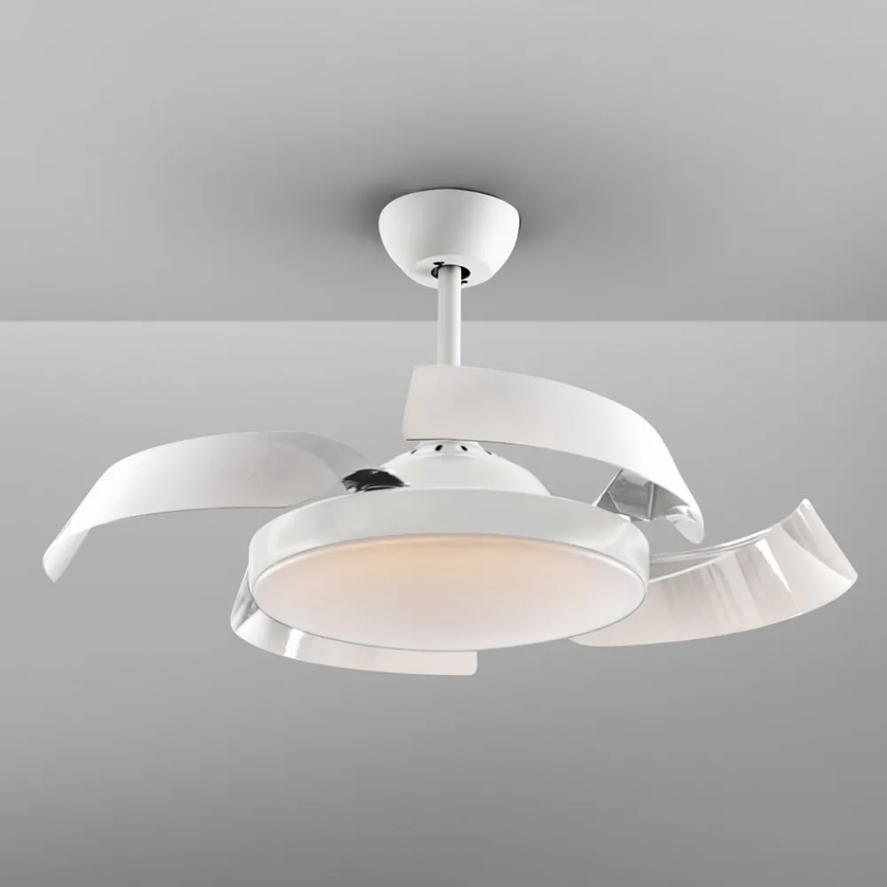 Loftventilatorer ^ Schuller Valencia Enzo LED-loftventilator, dæmpbar, CCT, hvid