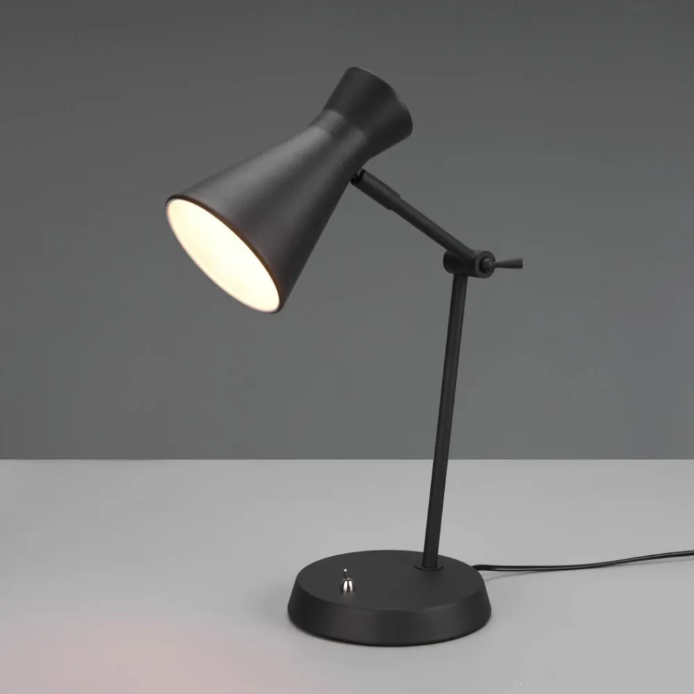 Arbejdsrum/Kontor ^ Reality Leuchten Enzo skrivebordslampe, sort, 1 lyskilde