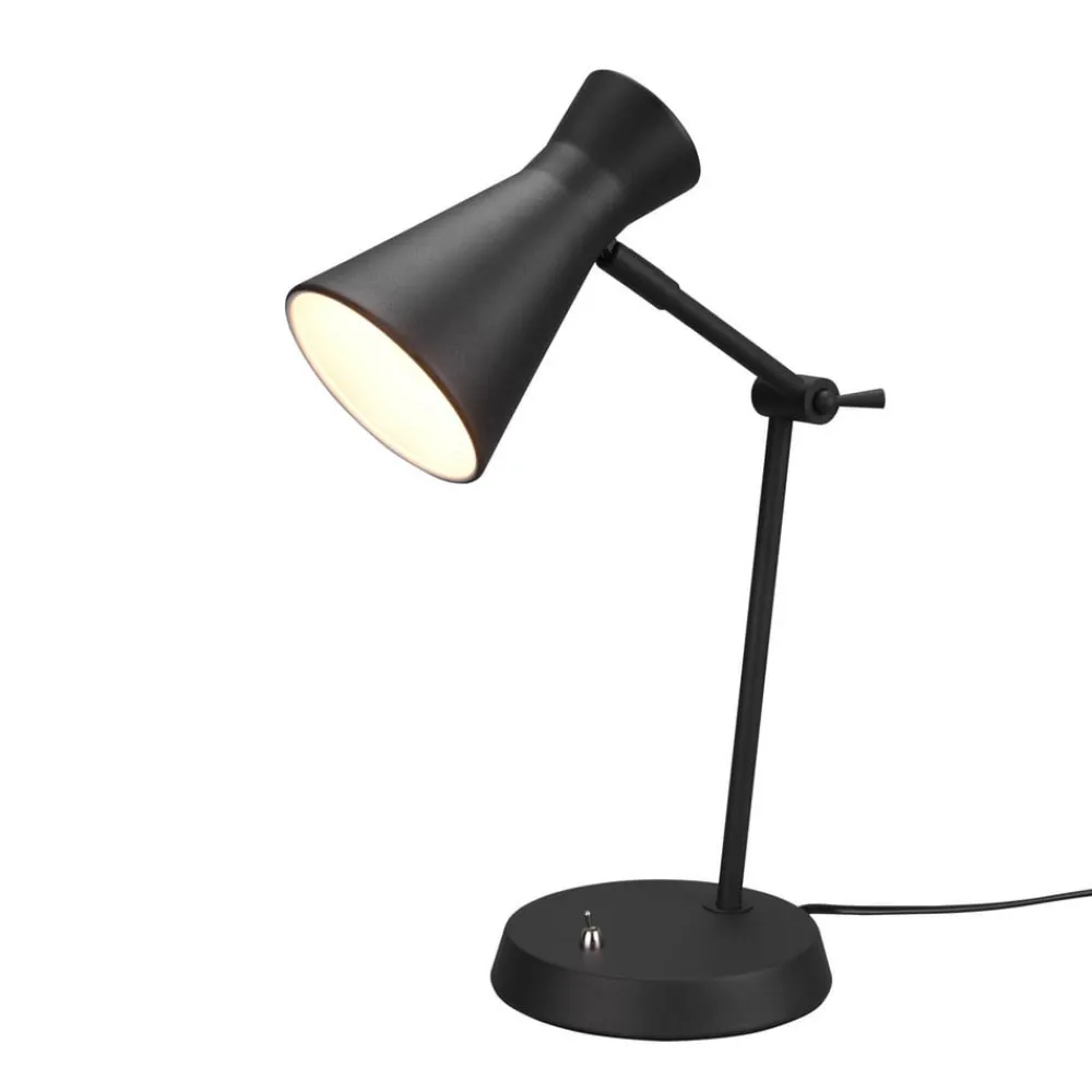 Arbejdsrum/Kontor ^ Reality Leuchten Enzo skrivebordslampe, sort, 1 lyskilde