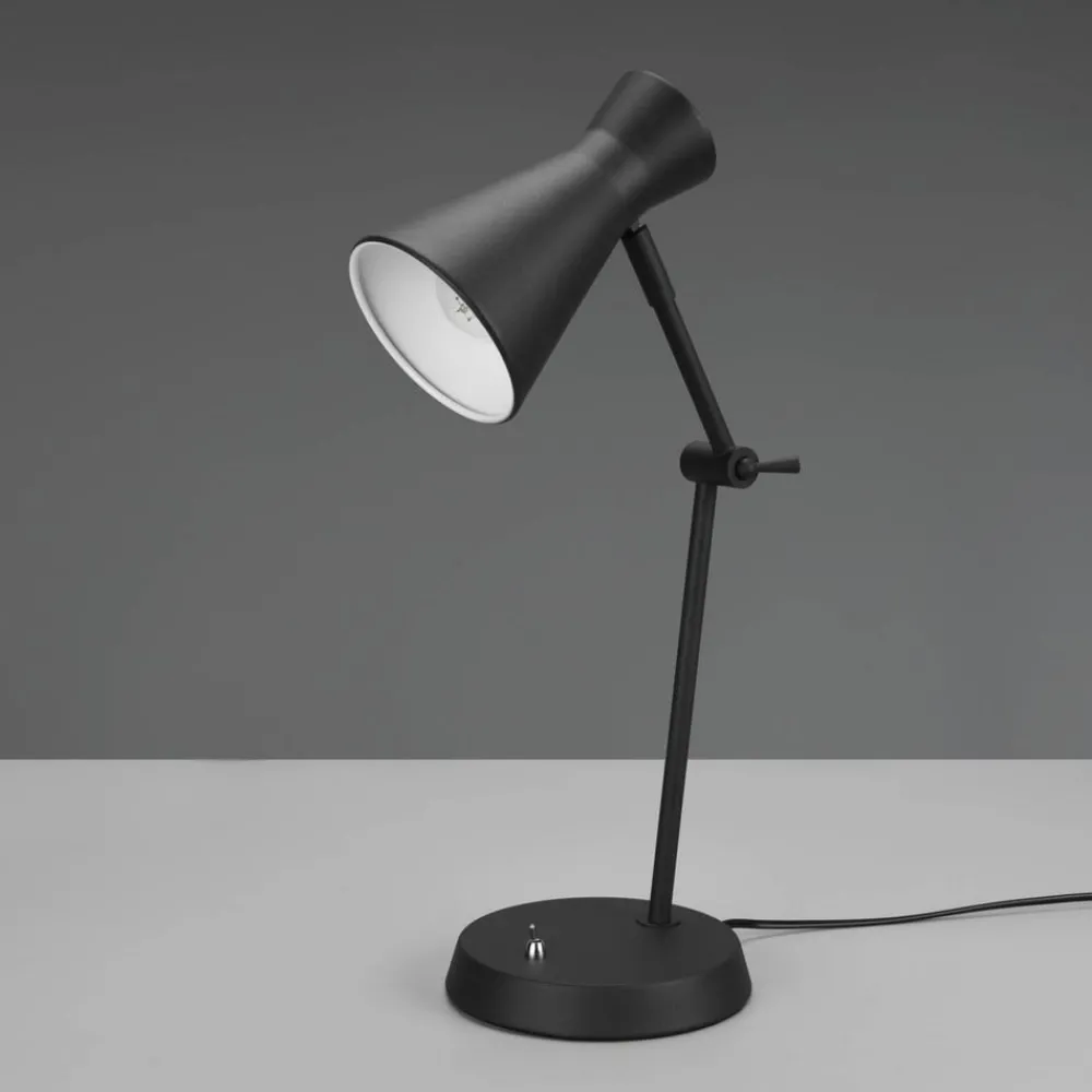 Arbejdsrum/Kontor ^ Reality Leuchten Enzo skrivebordslampe, sort, 1 lyskilde