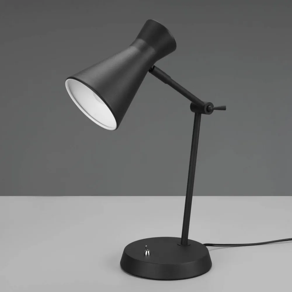 Arbejdsrum/Kontor ^ Reality Leuchten Enzo skrivebordslampe, sort, 1 lyskilde