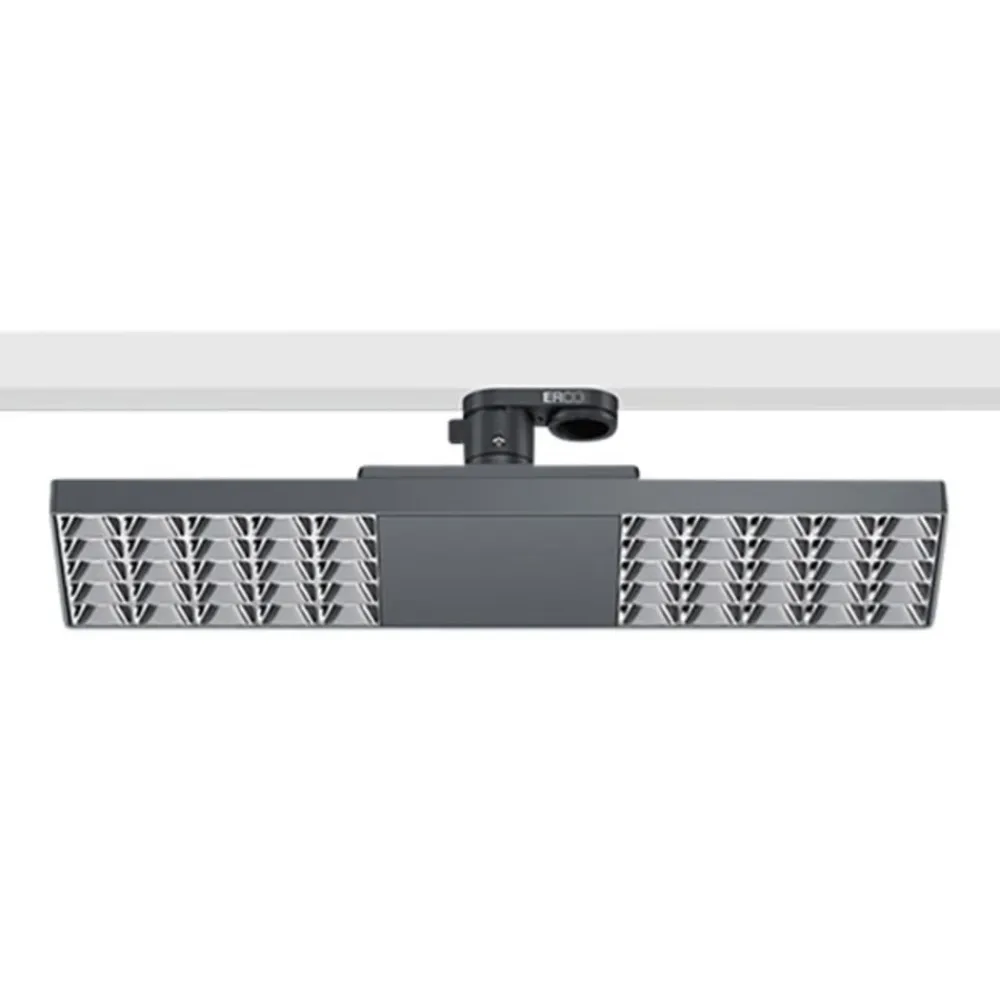 Skinnesystem ^ ERCO Jilly 230 V 15 W oval wide 830 sort/sølv