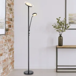Globo Gulvlamper > Ernst LED-gulvlampe med flexarm, sort