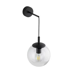 TK Lighting Væglamper > Esme væglampe, transparent, højde 45 cm, glas, E27