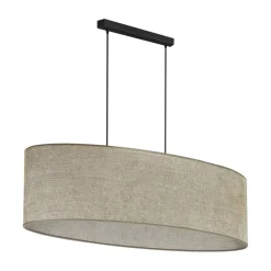 Euluna Pendellamper > hængelampe Celine, cappuccino, chenille-stof, 80 cm