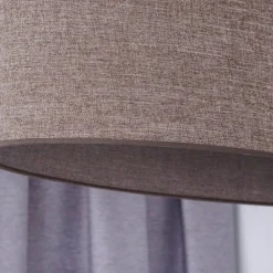 Euluna Pendellamper > hængelampe Celine, cappuccino, chenille-stof, 80 cm