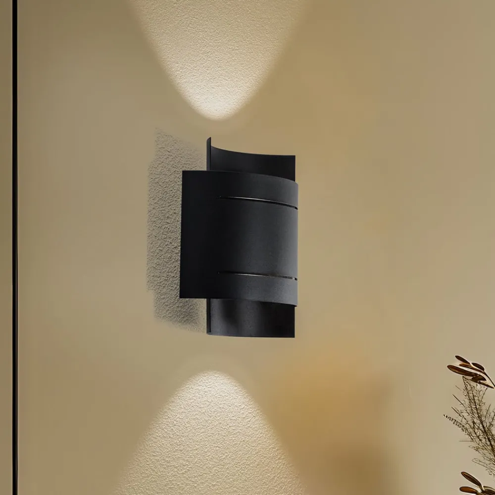 Euluna Væglamper > Isotta væglampe, halvrund, sort