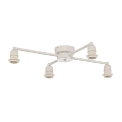 Loftlamper ^ Euluna Lodge loftlampe, 4 lyskilder, sort/guld