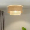 Euluna Loftlamper > loftlampe Boho Jute, naturbrun/hvid, Ø 60 cm
