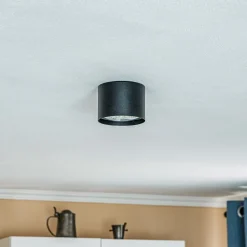 Euluna Loftlamper|Loftlamper > loftspot Chloe, sort, Ø 11,5 cm stift stål