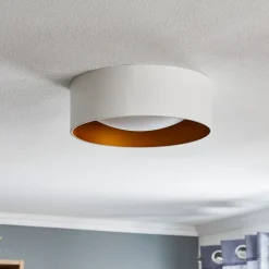 Euluna Loftlamper|Loftlamper > Moss loftlampe, hvid/guld