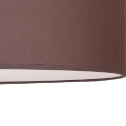 Euluna Loftlamper > rulleloft, jordfarvet stofskærm, Ø40cm