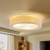 Euluna Loftlamper > Tibu loftlampe, tekstil, Ø50cm, grå