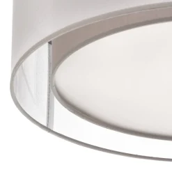 Euluna Loftlamper > Tibu loftlampe, tekstil, Ø50cm, grå