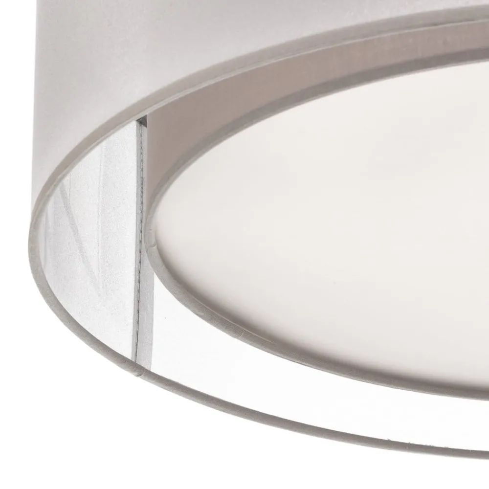 Euluna Loftlamper > Tibu loftlampe, tekstil, Ø50cm, grå