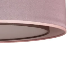 Loftlamper ^ Euluna Tibu loftlampe, tekstil, Ø50cm, jordfarvet