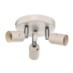 Loftlamper ^ Euluna Tibu loftlampe, tekstil, Ø50cm, jordfarvet