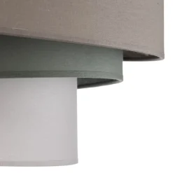 Euluna Loftlamper > Trio monocolor loftslampe, grå, Ø 60 cm, tekstil