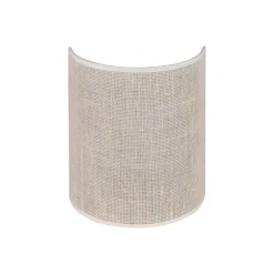 Euluna Væglamper > væglampe jute, hvid/ecru, halvrund, højde 24 cm