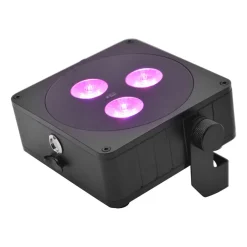 Steinigke Showtechnic Udendørs Loftlamper|Udendørs Spot > EUROLITE Batteri Flad Lampe 3 LED Spot 24W IP65