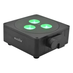 Steinigke Showtechnic Udendørs Loftlamper|Udendørs Spot > EUROLITE Batteri Flad Lampe 3 LED Spot 24W IP65