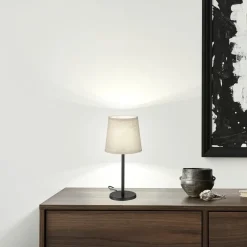 FH Lighting Bordlamper > Eve bordlampe, hørskærm, sort/sand