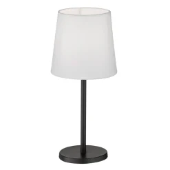 FH Lighting Bordlamper > Eve bordlampe med stofskærm, sort/hvid